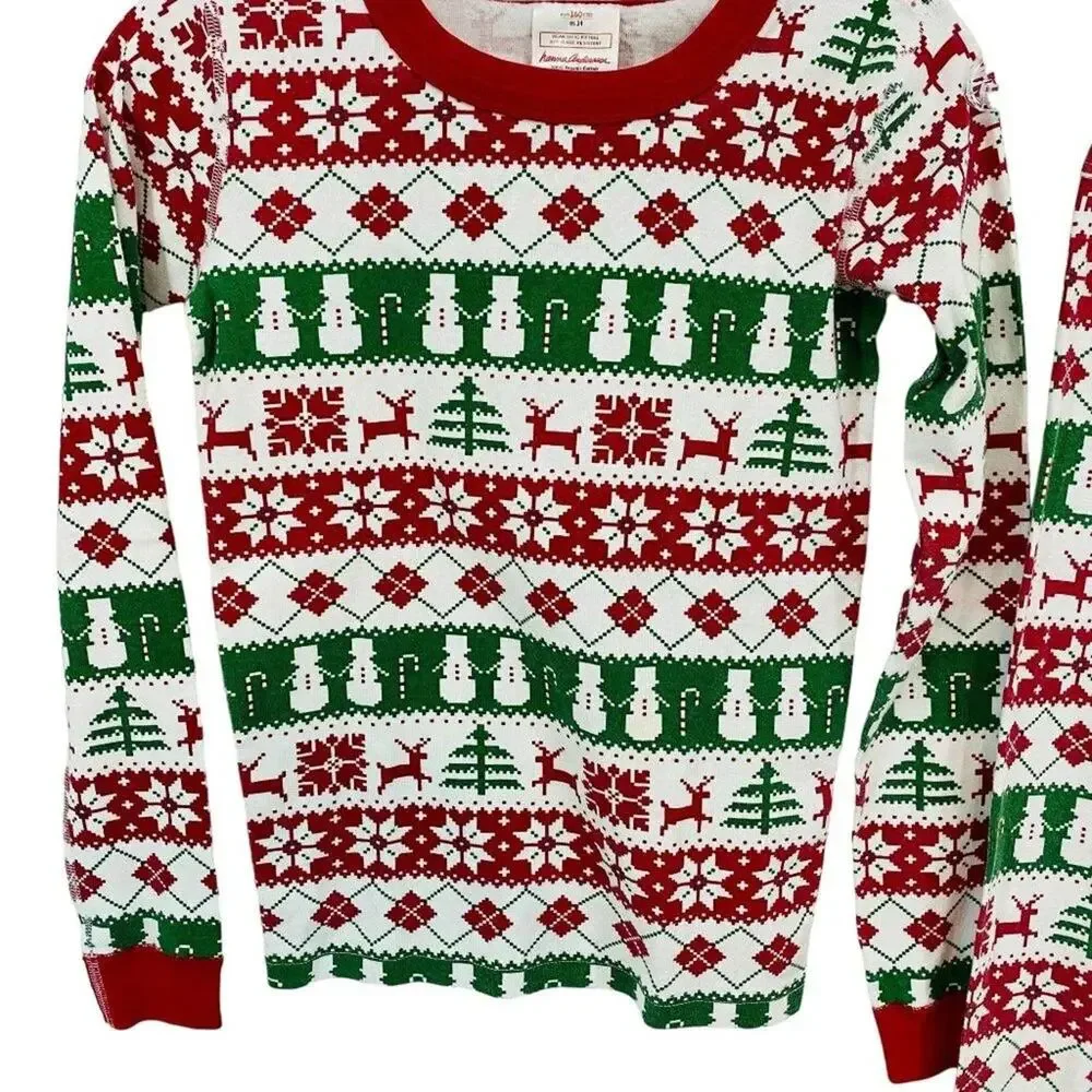 Hanna Andersson Fair Isle Holiday Pajama Set Unisex Kids 160 / 14